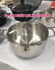 11 PARÇA ÇELİK VE DÖKÜM TENCERE SETİ